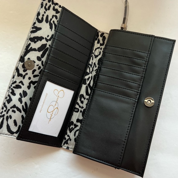 NWT JESSICA SIMPSON WILMA DOUBLE GUSSET BIFOLD LARGE WALLET CASE ORGANIZER - Picture 6 of 12